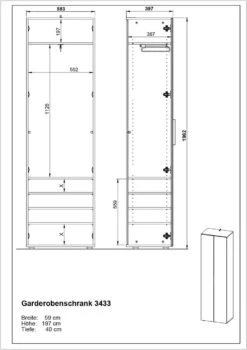 Garderobenschrank GENOVA 11 Garderobenschrank GENOVA -Segmueller Verkäufe 0414778 006 1280x1280