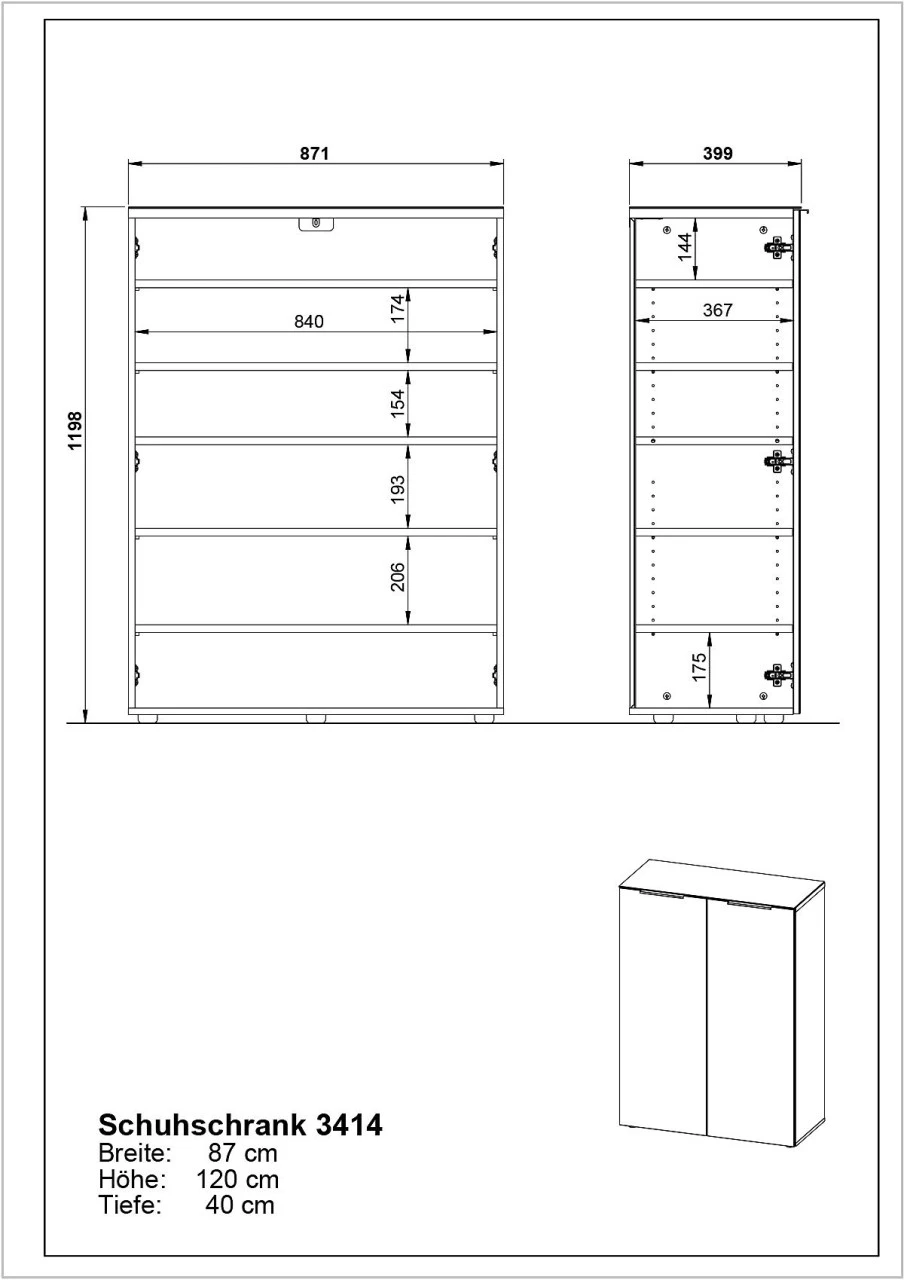Schuhschrank GENOVA 8 Schuhschrank GENOVA – Bild 8