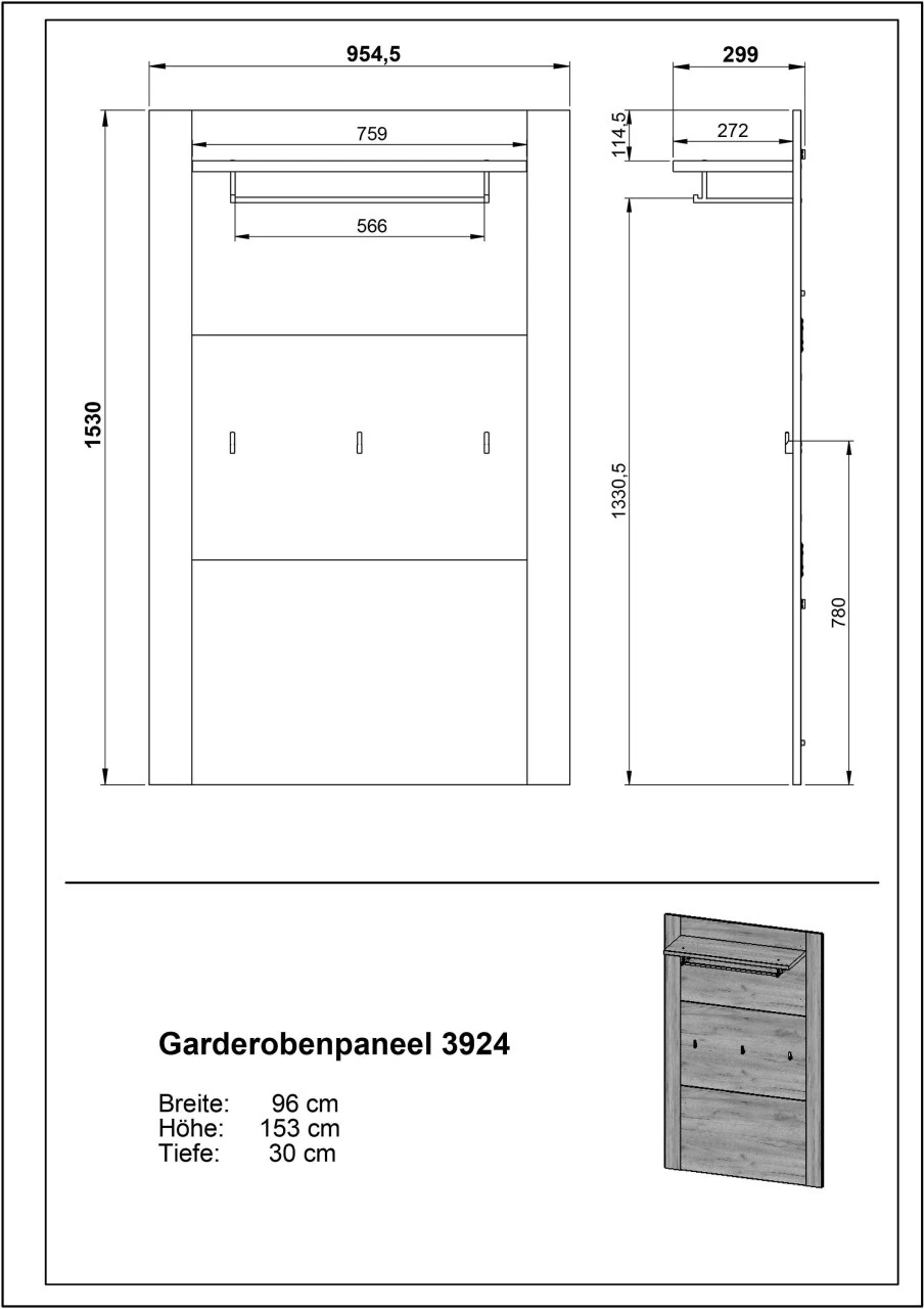 Garderobe CASTERA 8 Garderobe CASTERA – Bild 8