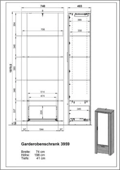 Garderobenschrank CASTERA 17 Garderobenschrank CASTERA -Segmueller Verkäufe 0484522 009 1280x1280