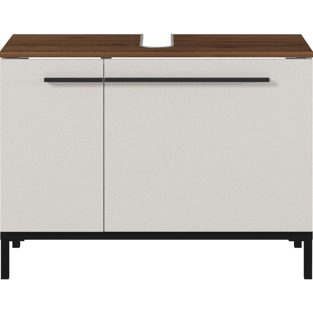 GERMANIA Waschbeckenunterschrank »Yonkers«, Hochwertige ABS-Kanten, Steggriffe Und Hohe Füße Aus Metall 3 GERMANIA Waschbeckenunterschrank »Yonkers«, Hochwertige ABS-Kanten, Steggriffe Und Hohe Füße Aus Metall – Bild 3