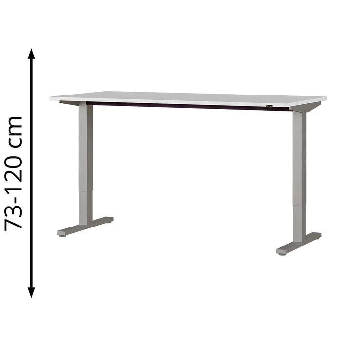 Germania Schreibtisch Agenda, 4244-583, Lichtgrau, Elektrisch Höhenverstellbar, 180 X 73-120 X 80cm 1 Germania Schreibtisch Agenda, 4244-583, Lichtgrau, Elektrisch Höhenverstellbar, 180 X 73-120 X 80cm
