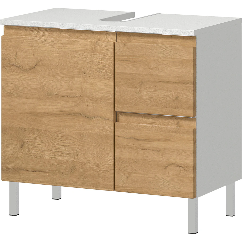 GERMANIA Badmöbel-Set »Torrance«, (2 St.), Waschbecken-Unterschrank Und Spiegelschrank Mit Beleuchtung 3 GERMANIA Badmöbel-Set »Torrance«, (2 St.), Waschbecken-Unterschrank Und Spiegelschrank Mit Beleuchtung – Bild 3