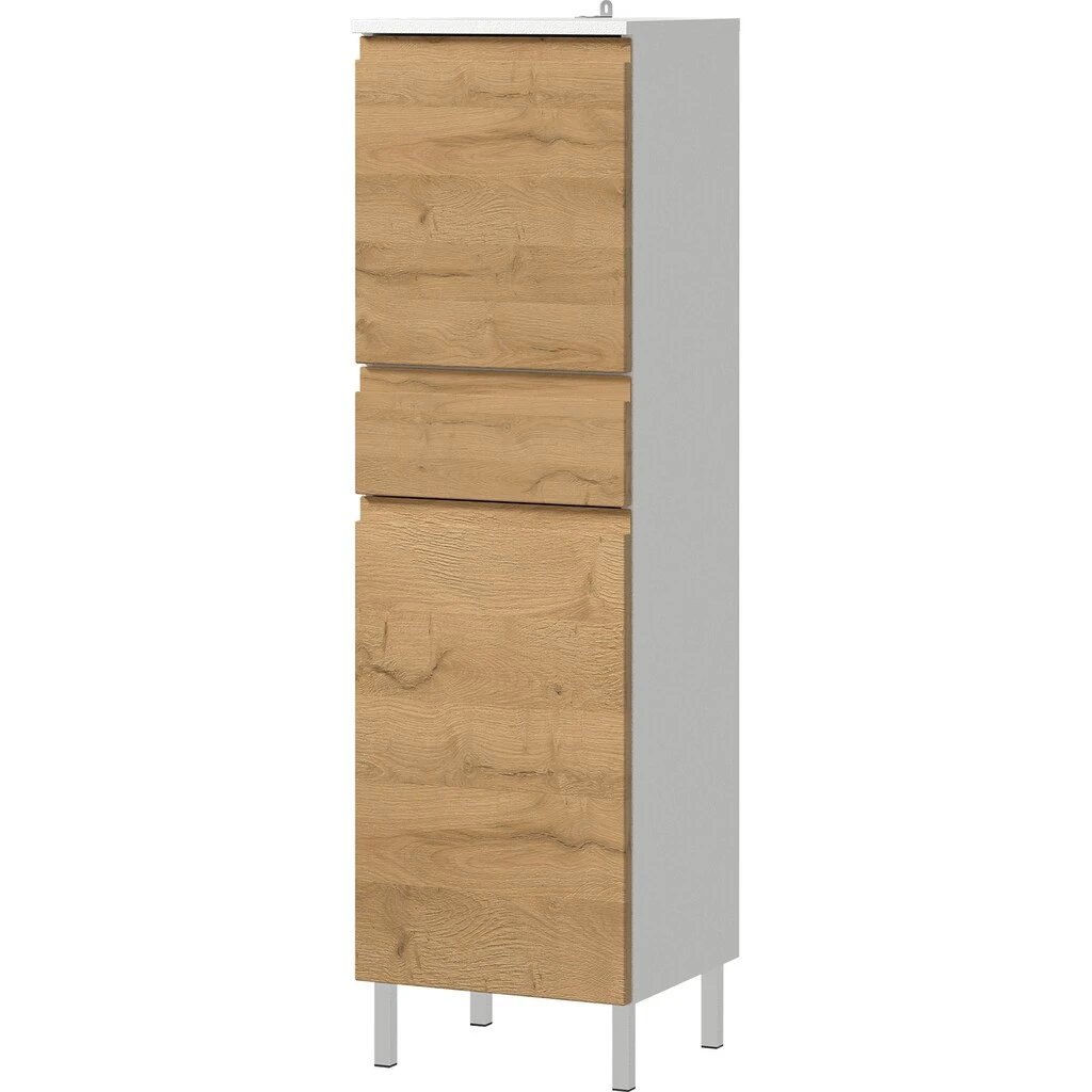 GERMANIA Badmöbel-Set »Torrance«, (3 St.), Bestehend Aus Unterschrank, Spiegel Mit Beleuchtung Und Schrank 5 GERMANIA Badmöbel-Set »Torrance«, (3 St.), Bestehend Aus Unterschrank, Spiegel Mit Beleuchtung Und Schrank – Bild 5