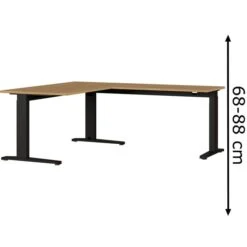 Germania Schreibtisch Agenda, 8513-583, Eiche, 160 X 67-87 X 193cm, L-Form