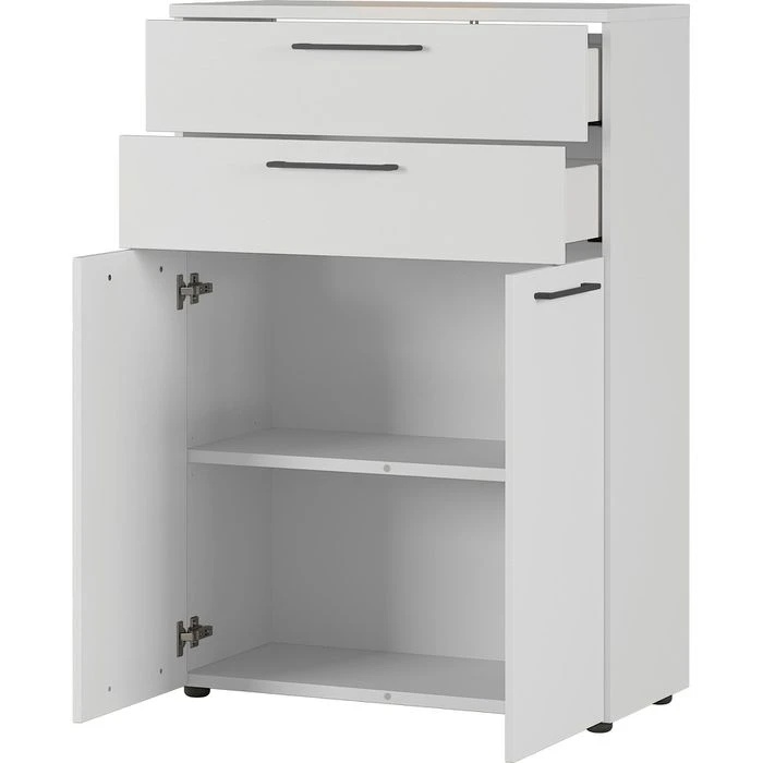 Germania Kommode Agenda, Lichtgrau, Mit Türen Und Schubladen, Maße: 80 X 120cm 3 Germania Kommode Agenda, Lichtgrau, Mit Türen Und Schubladen, Maße: 80 X 120cm – Bild 3