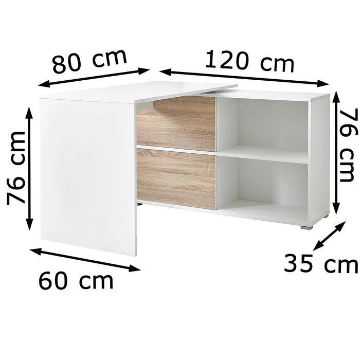 Germania Schreibtischkombination Slide Weiß 2 Germania Schreibtischkombination Slide Weiß – Bild 2