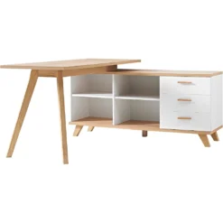 GERMANIA Eckschreibtisch »Oslo«, Mit Integriertem Sideboard