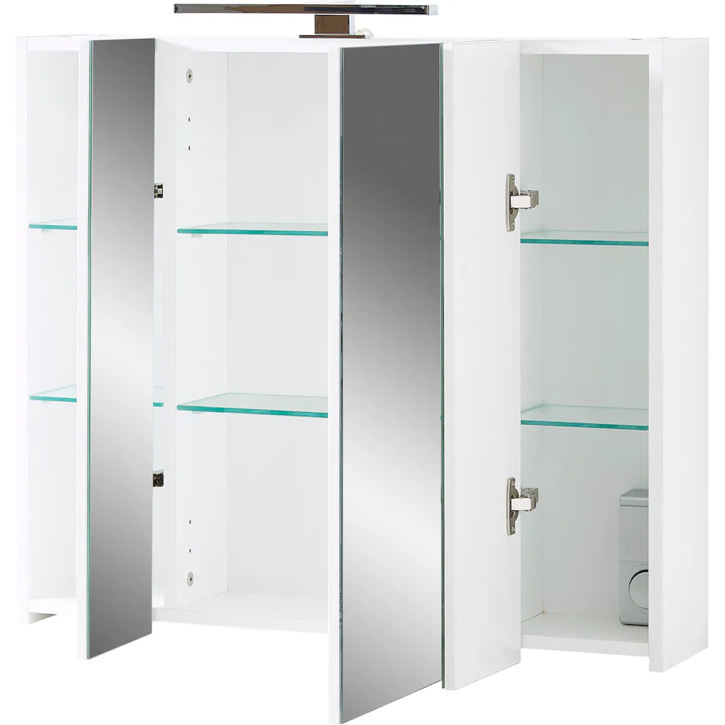 GERMANIA Badmöbel-Set »Torrance«, (2 St.), Waschbecken-Unterschrank Und Spiegelschrank Mit Beleuchtung 6 GERMANIA Badmöbel-Set »Torrance«, (2 St.), Waschbecken-Unterschrank Und Spiegelschrank Mit Beleuchtung – Bild 6